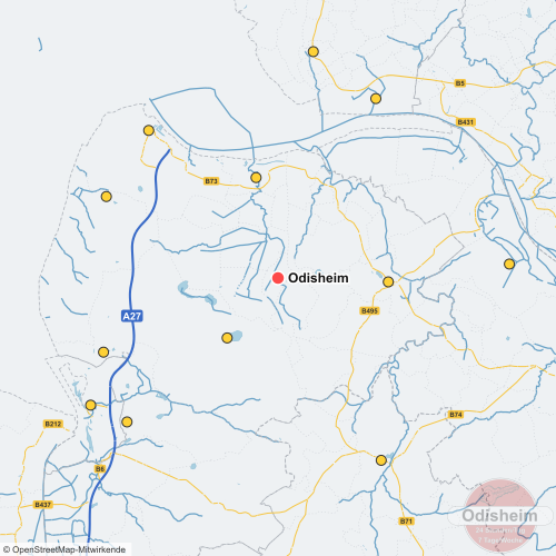 Karte: Schlüsseldienst in der Nähe von Odisheim