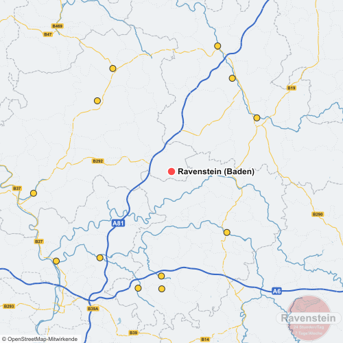 Karte: Schlüsseldienst in der Nähe von Ravenstein (Baden)